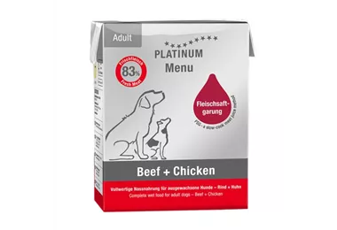 Platinum Menu Adult Beef + Chicken - Hunde-Nassfutter 