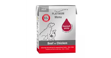 Platinum Menu Adult Beef + Chicken - Hunde-Nassfutter 