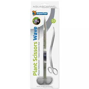 SuperFish Edelstahl Pflanzenschere Wellenschere 25cm