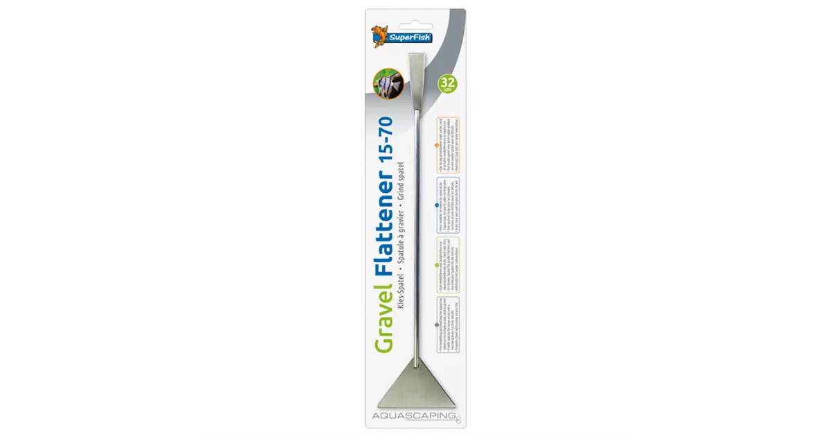 SuperFish Edelstahl Kies-Spatel 32 cm