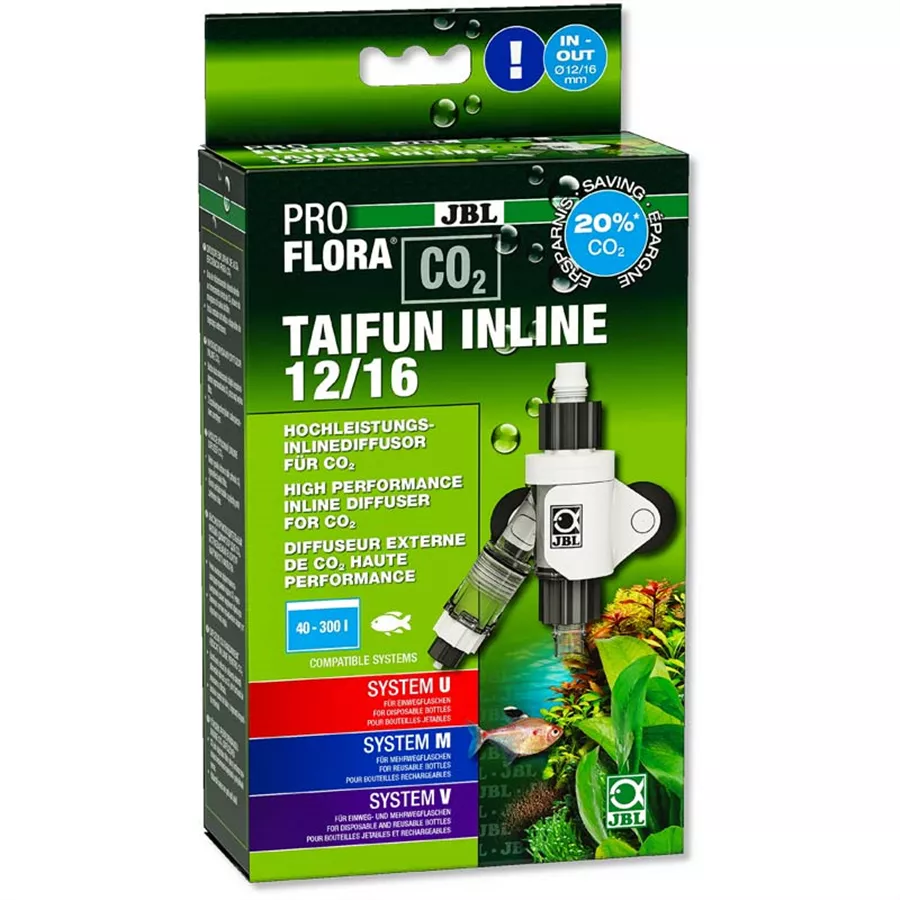 JBL PROFLORA CO2 TAIFUN INLINE - 12/16 CO2-Diffusor