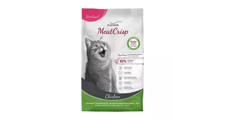 Platinum MeatCrisp Sterilised Chicken - Katzentrockenfutter