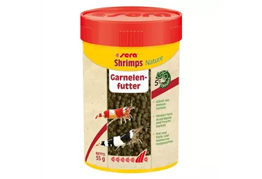 sera Shrimps Nature 100ml - Garnelenfutter mit Spirulina