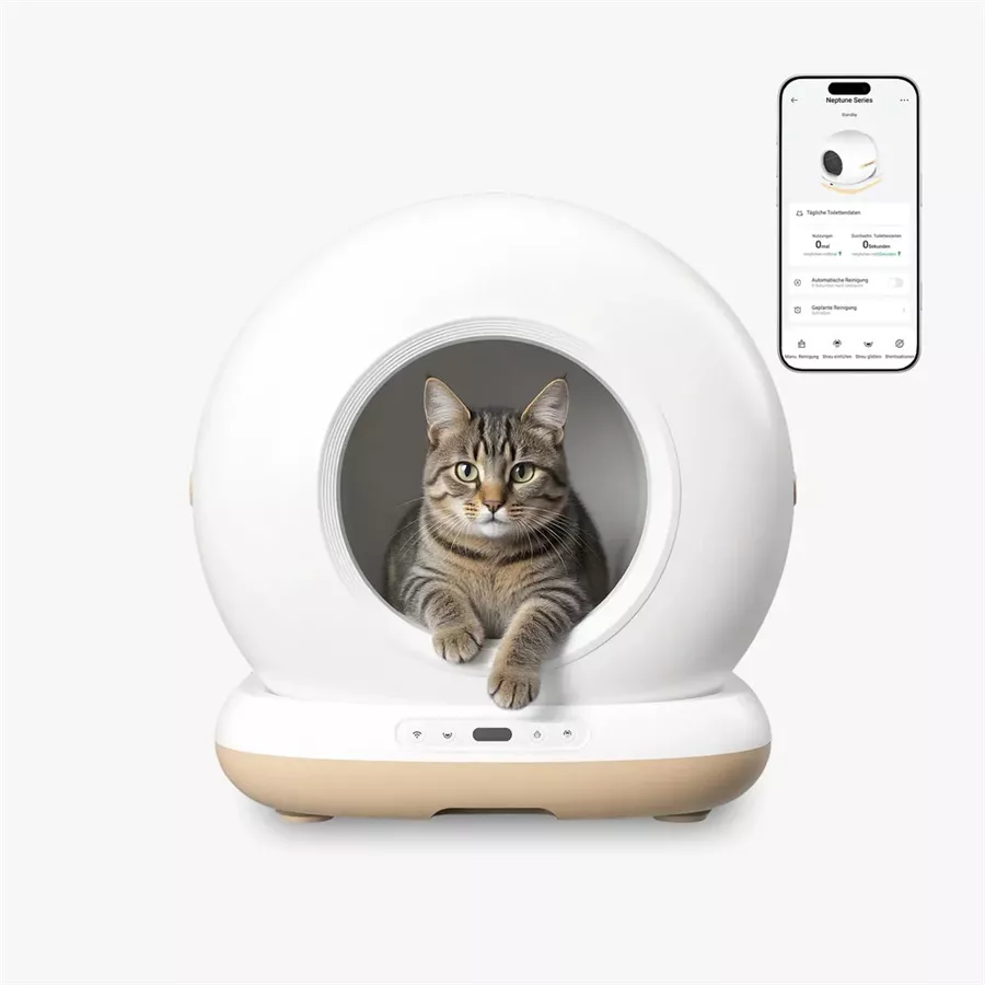 AstroPet Neptune - Selbstreinigende Katzentoilette App gesteuert