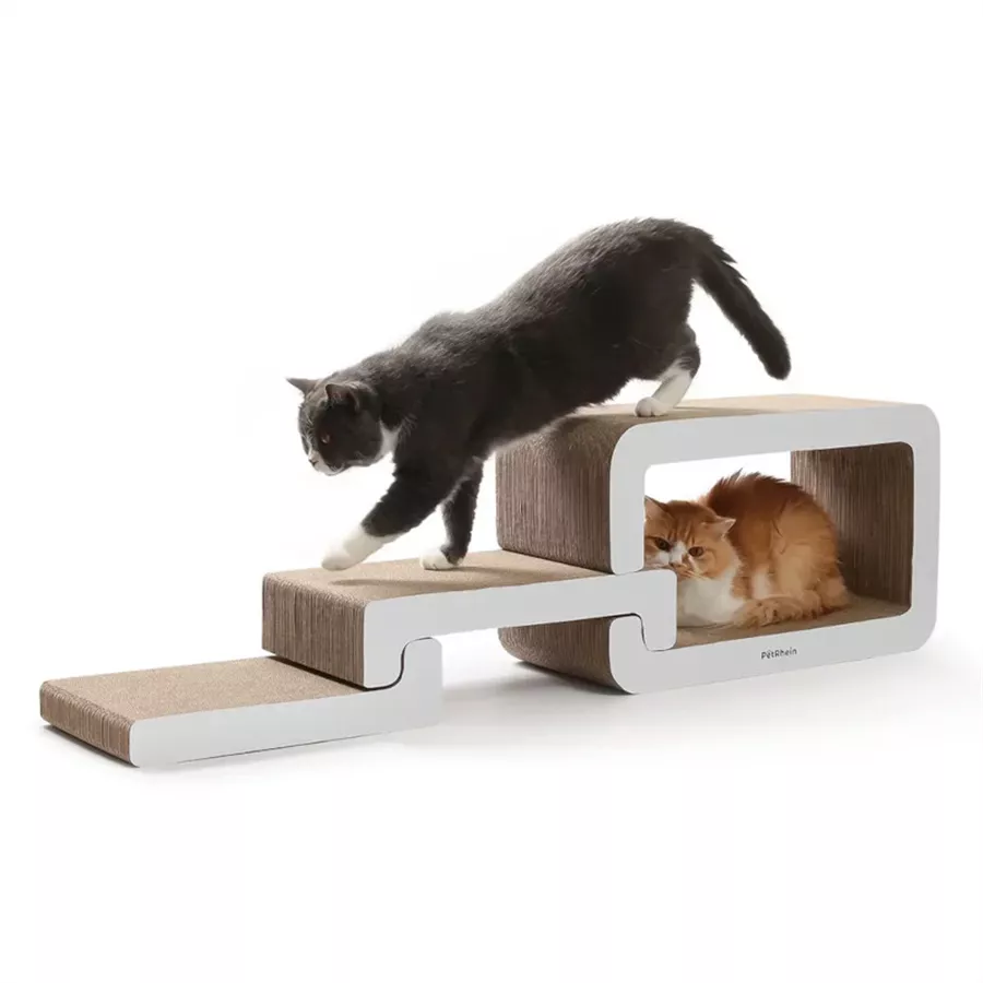 AstroPet Aura Ridge 3-in-1 Katzenhöhle & Kratzpappe