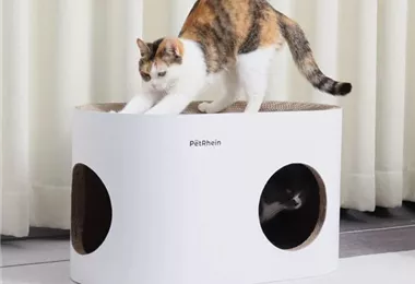 AstroPet Safari Lodge Katzenhöhle mit Kratzbrett 