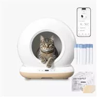 AstroPet Neptune - Selbstreinigende Katzentoilette - Max Paket 