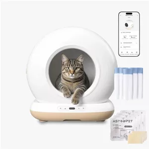 AstroPet Neptune - Selbstreinigende Katzentoilette - Max Paket 