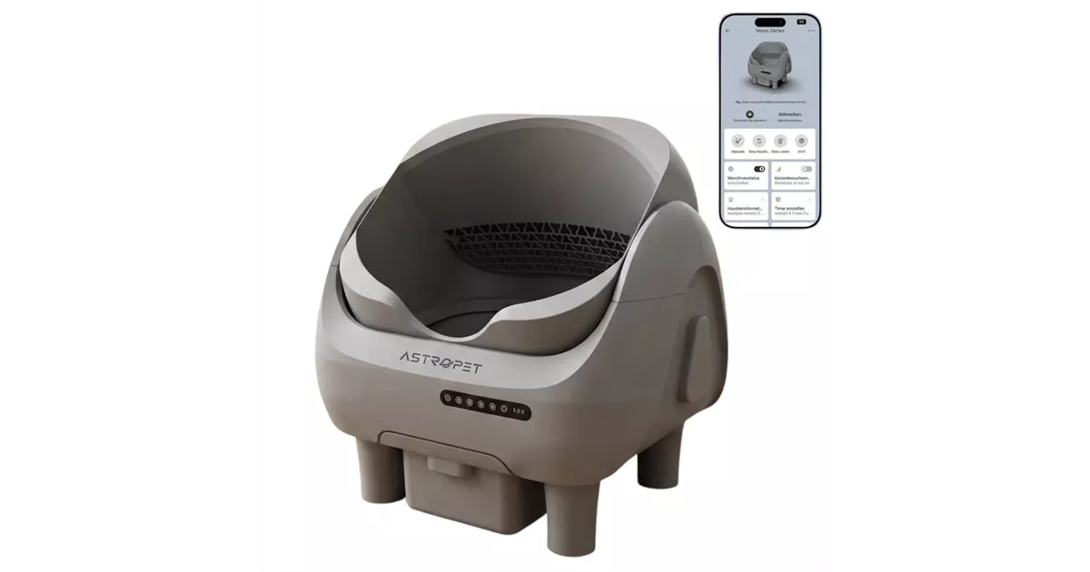 AstroPet Venus XXL - Selbstreinigende Katzentoilette