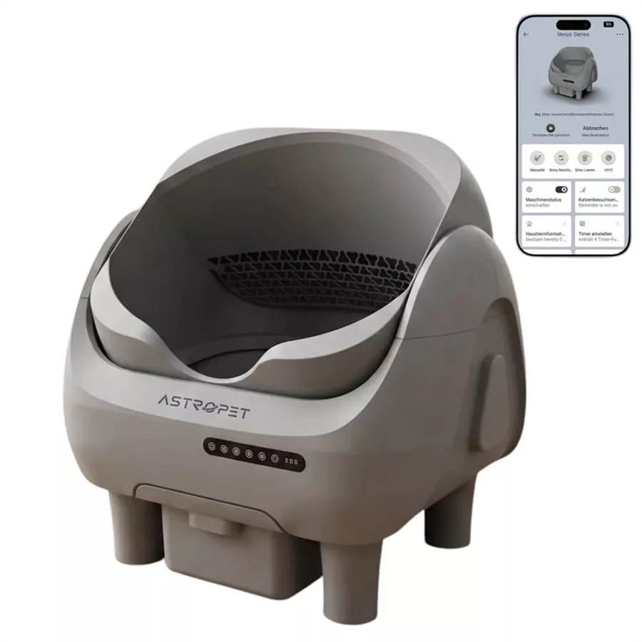 AstroPet Venus XXL - Selbstreinigende Katzentoilette