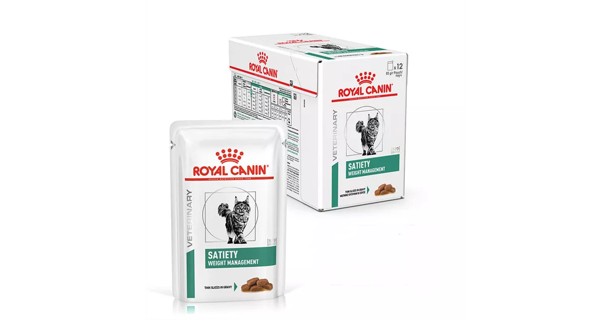 ROYAL CANIN Veterinary Satiety Weight Management feine Stückchen in Soße 12 x 85 g