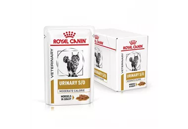 ROYAL CANIN Veterinary URINARY S/O MODERATE CALORIE in Sauce 12 x 85 g