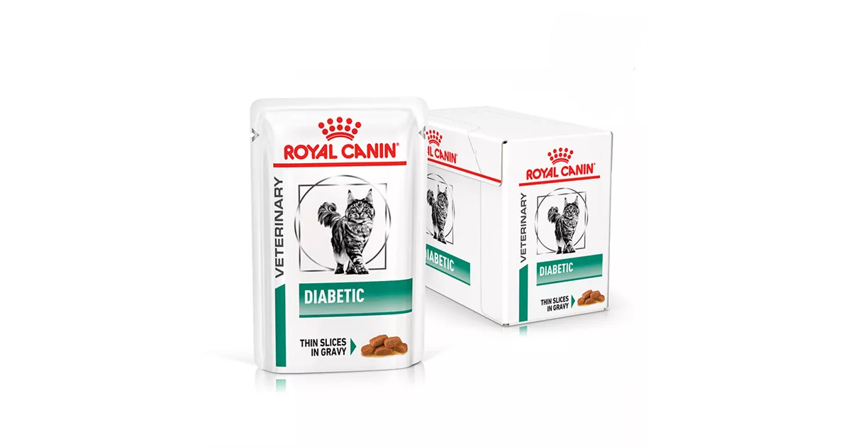 ROYAL CANIN Veterinary Diabetic Feine Stückchen in Soße für Katzen 12 x 85g