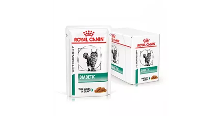 ROYAL CANIN Veterinary Diabetic Feine Stückchen in Soße für Katzen 12 x 85g