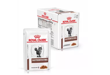 ROYAL CANIN Veterinary Gastrointestinal Feine Stückchen in Soße für Katzen 12 x 85 g