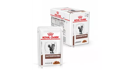 ROYAL CANIN Veterinary Gastrointestinal Feine Stückchen in Soße für Katzen 12 x 85 g
